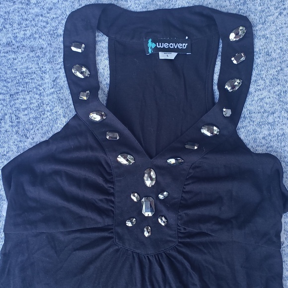 Beaded Racerback Tank Top - Picture 2 of 4